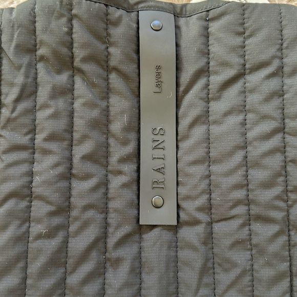 Rains Unisex Liner Vest Black Size XXS/XS - Picture 7 of 9